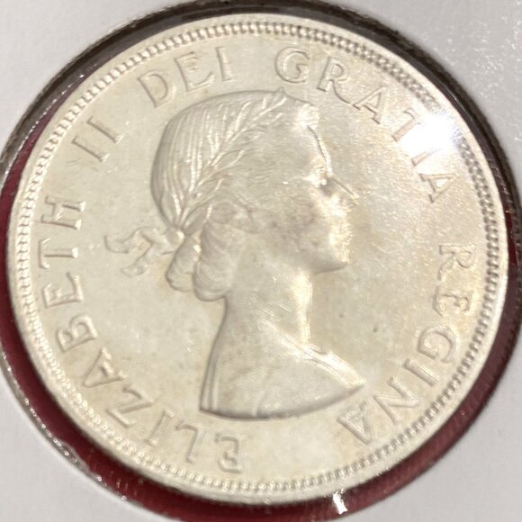 Awe-Inspiring 1956 Canada Uncirculated Silver $1 Dollar Coin! - Picture 4 of 15